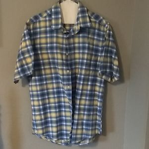 St. John's Bay medium blue/yellow polo